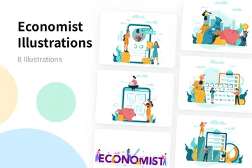 Économiste Pack d'Illustrations