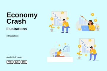 Economy Crash Illustration Pack