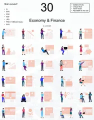 Economy & Finance Illustration Pack