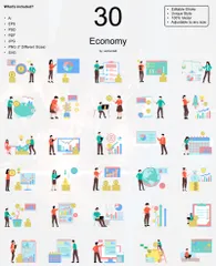 Economy Illustration Pack