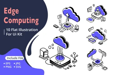 Edge Computing Illustration Pack