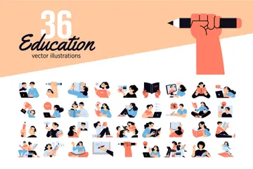 Educação Illustration Pack