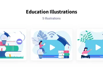 Educação Pacote de Ilustrações