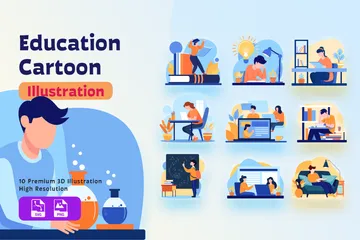 Educación Paquete de Ilustraciones