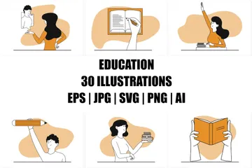 Educación Paquete de Ilustraciones