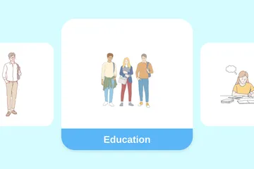 Educación Paquete de Ilustraciones