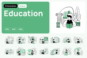 Educación Paquete de Ilustraciones