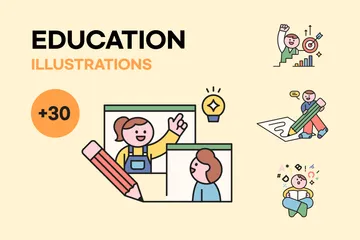 Educación Paquete de Ilustraciones