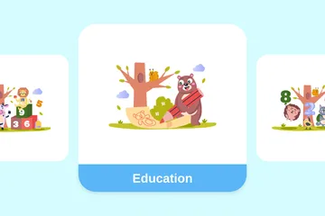 Educación Paquete de Ilustraciones