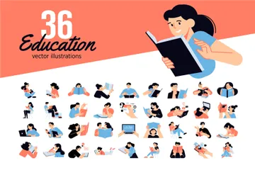 Educación Paquete de Ilustraciones