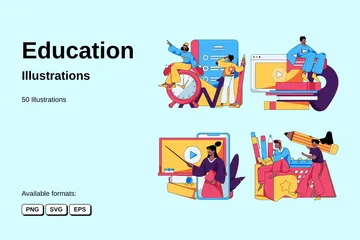 Educación Paquete de Ilustraciones