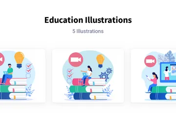 Educación Paquete de Ilustraciones