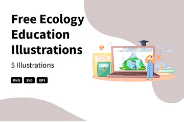 Educación ecológica gratuita Illustration Pack