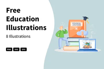 Educación gratis Illustration Pack