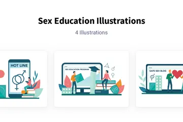 Educación sexual Paquete de Ilustraciones
