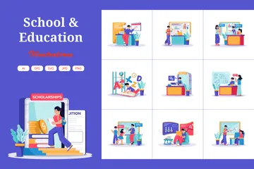 Education Illustration Pack