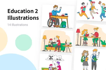 Éducation 2 Pack d'Illustrations