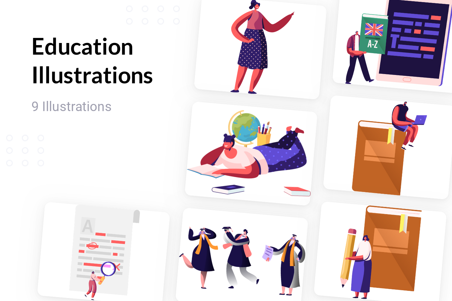 Premium Education Illustration pack from School & Education Illustrations