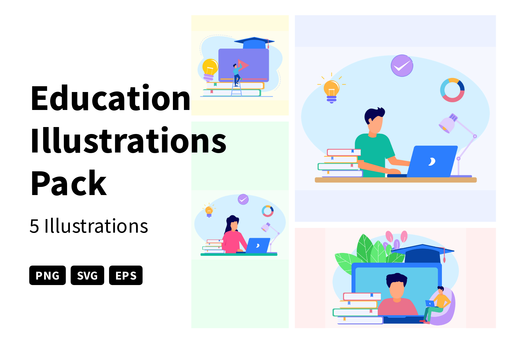 Premium Education Illustration pack from School & Education Illustrations