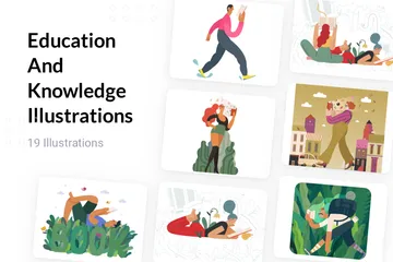 Education And Knowledge Illustration Pack