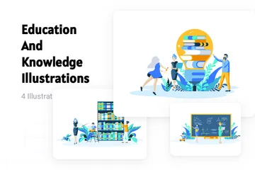 Education And Knowledge Illustration Pack