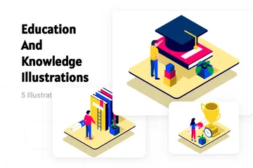 Education And Knowledge Illustration Pack