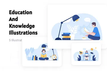 Education And Knowledge Illustration Pack