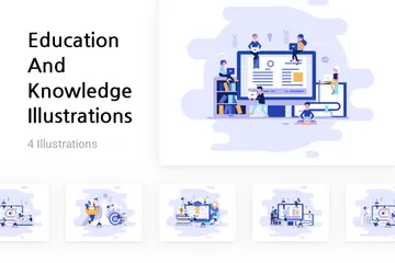 Education And Knowledge Illustration Pack