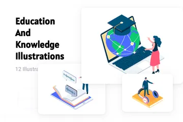 Education And Knowledge Illustration Pack