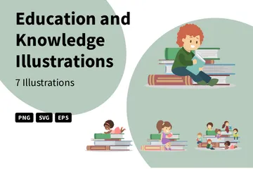 Education And Knowledge Illustration Pack