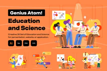 Education And Science Illustration Pack