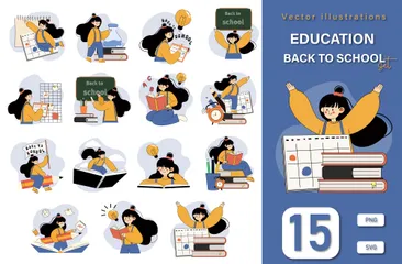 Education Back To School Illustration Pack