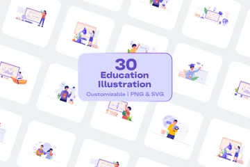 Illustration de l'éducation Illustration Pack