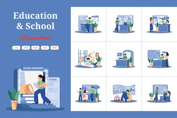 Education Illustration Pack