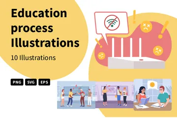 Education Process Illustration Pack