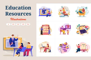 Education Resources Illustration Pack
