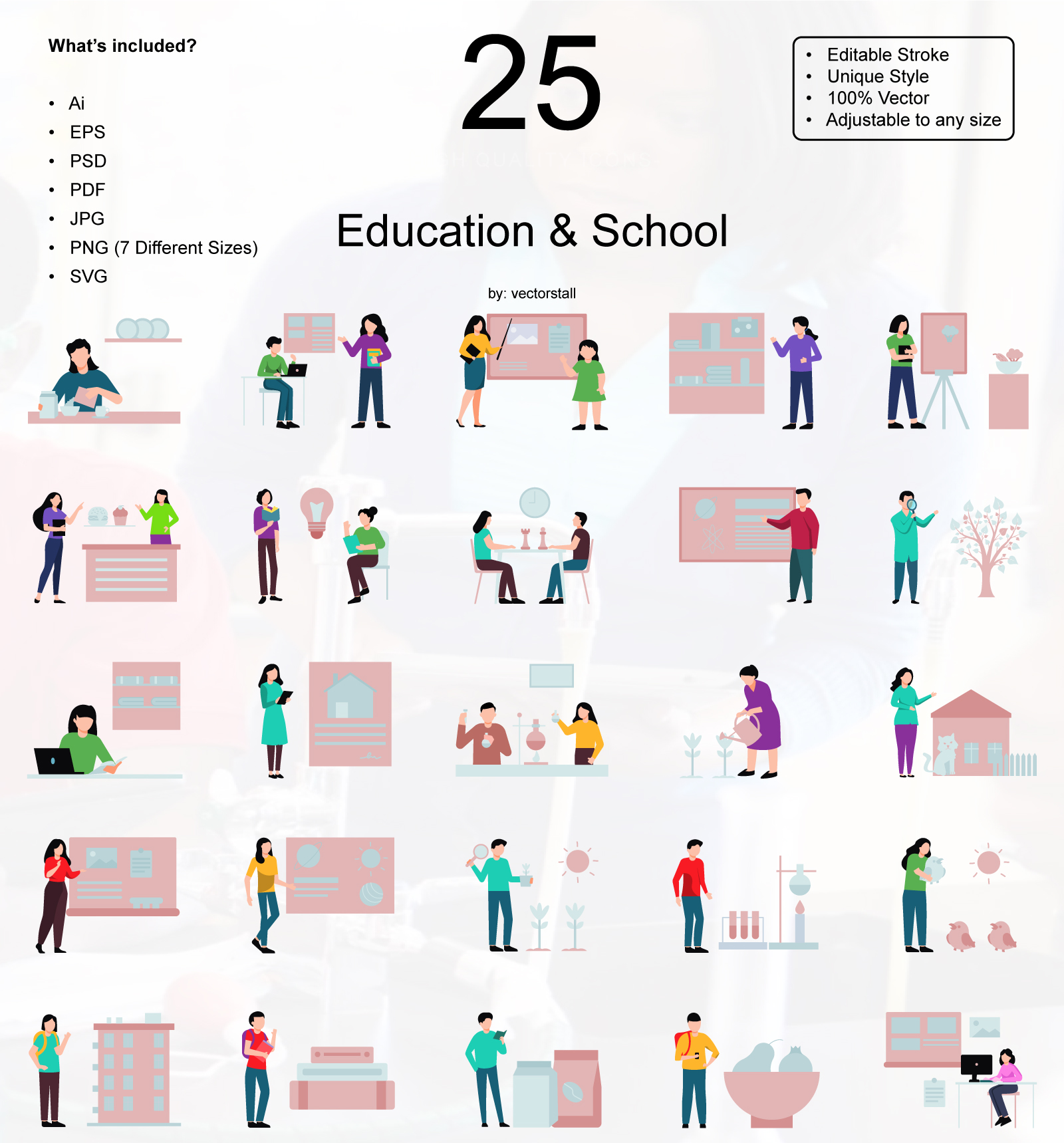 Premium Education & School Illustration pack from School & Education ...