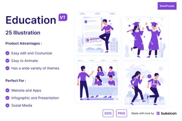 Education Volume 1 Illustration Pack