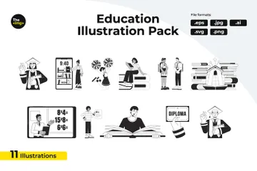 Personaggi educativi Illustration Pack