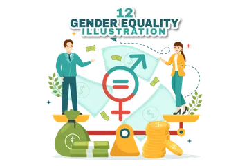 Égalité des sexes Pack d'Illustrations