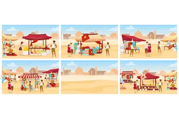 Egypt Bazaar Illustration Pack