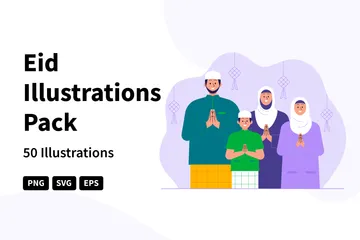 Eid Illustration Pack