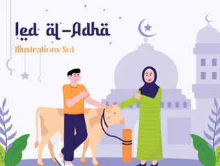 Eid Al-Adha Illustration Pack