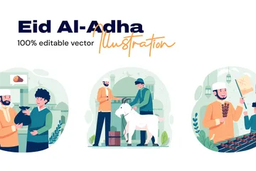 Aïd al-Adha Pack d'Illustrations