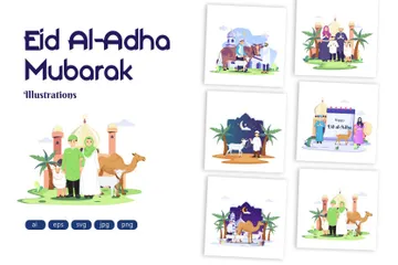 Eid al-Adha Paquete de Ilustraciones