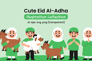 Eid Al Adha Illustration Pack