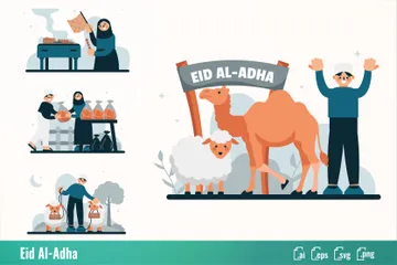 Eid Al-Adha Illustration Pack