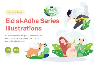 Eid Al-Adha Illustration Pack