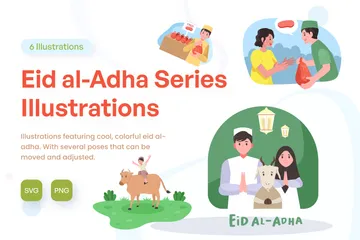 Eid Al-Adha Illustrationspack