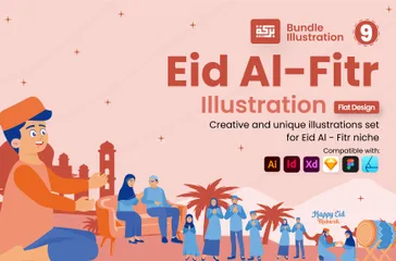 Eid Al-Fitr Illustration Pack